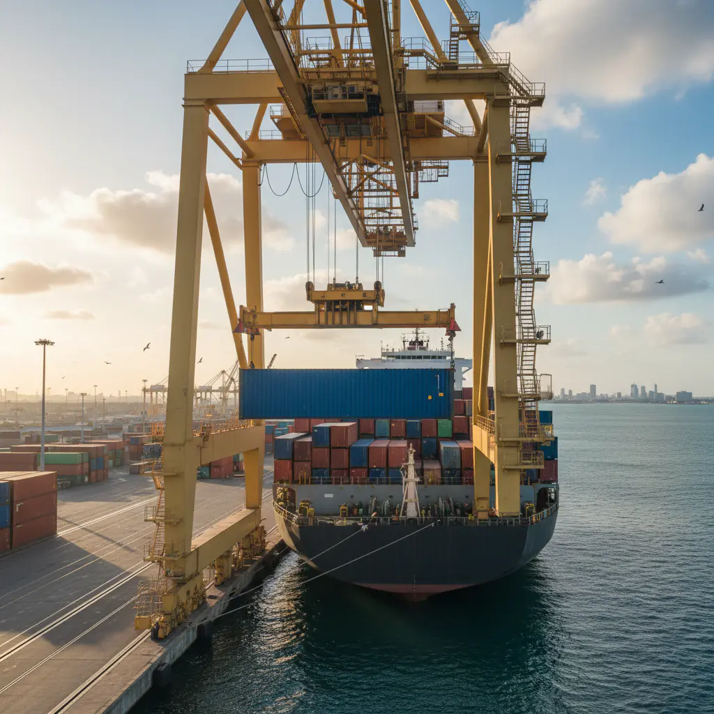 Cargo loading background